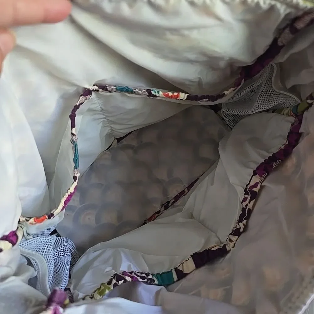 VERA BRADLEY Diaper Baby Bag w/Changing Pad Travel Duffle Purple Plum Crazy